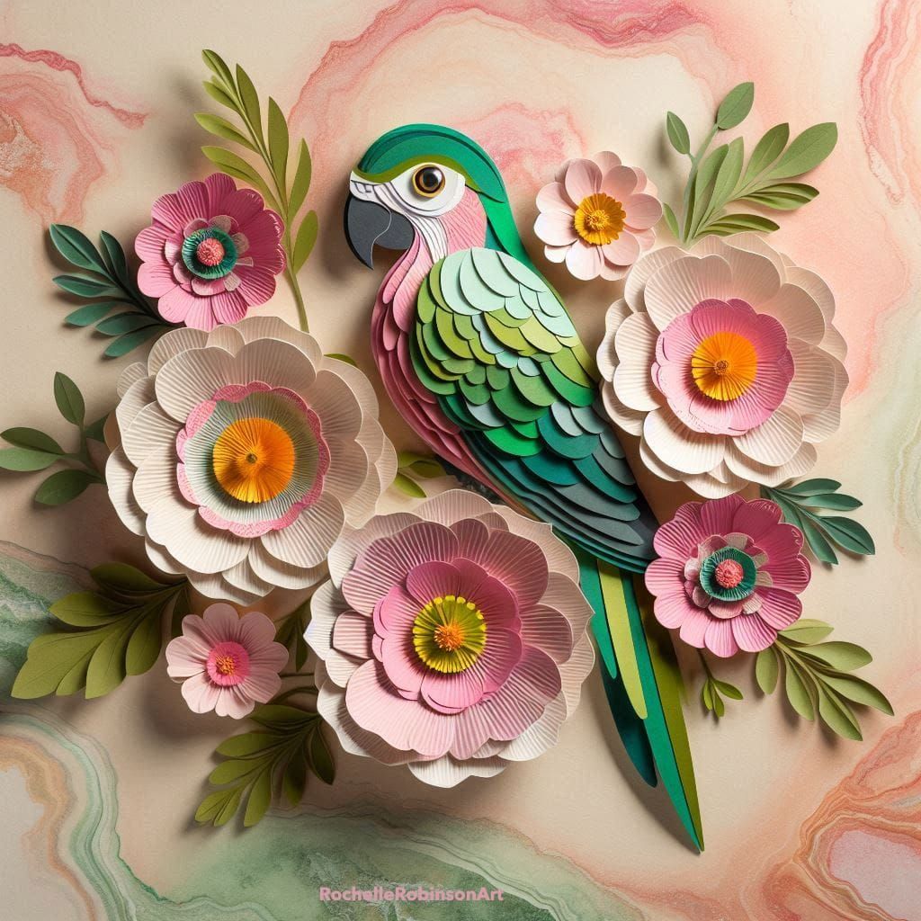 Parrot - Paper Art