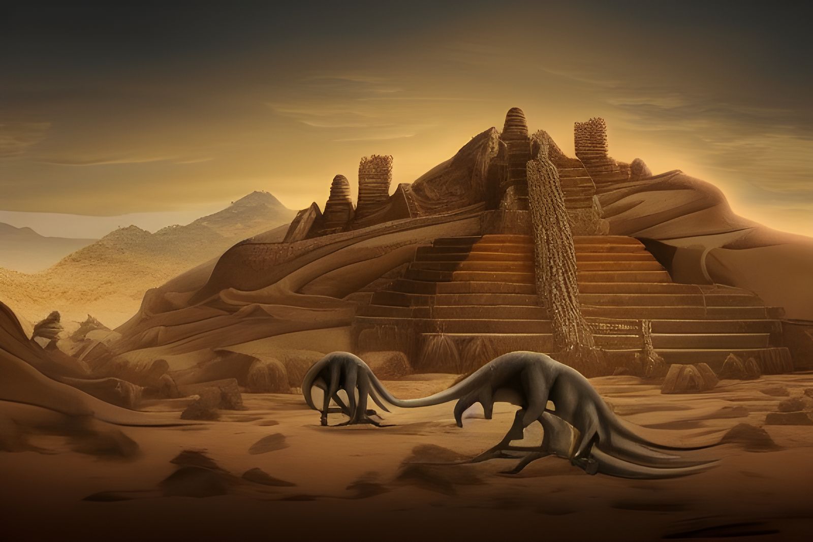 Temple in Desert