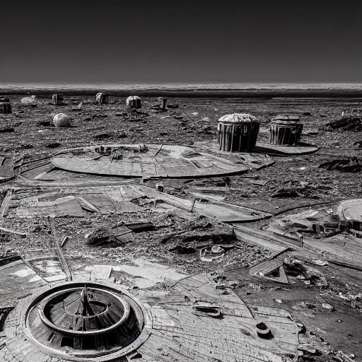 The gritty underbelly of space and the desolate landscapes o...