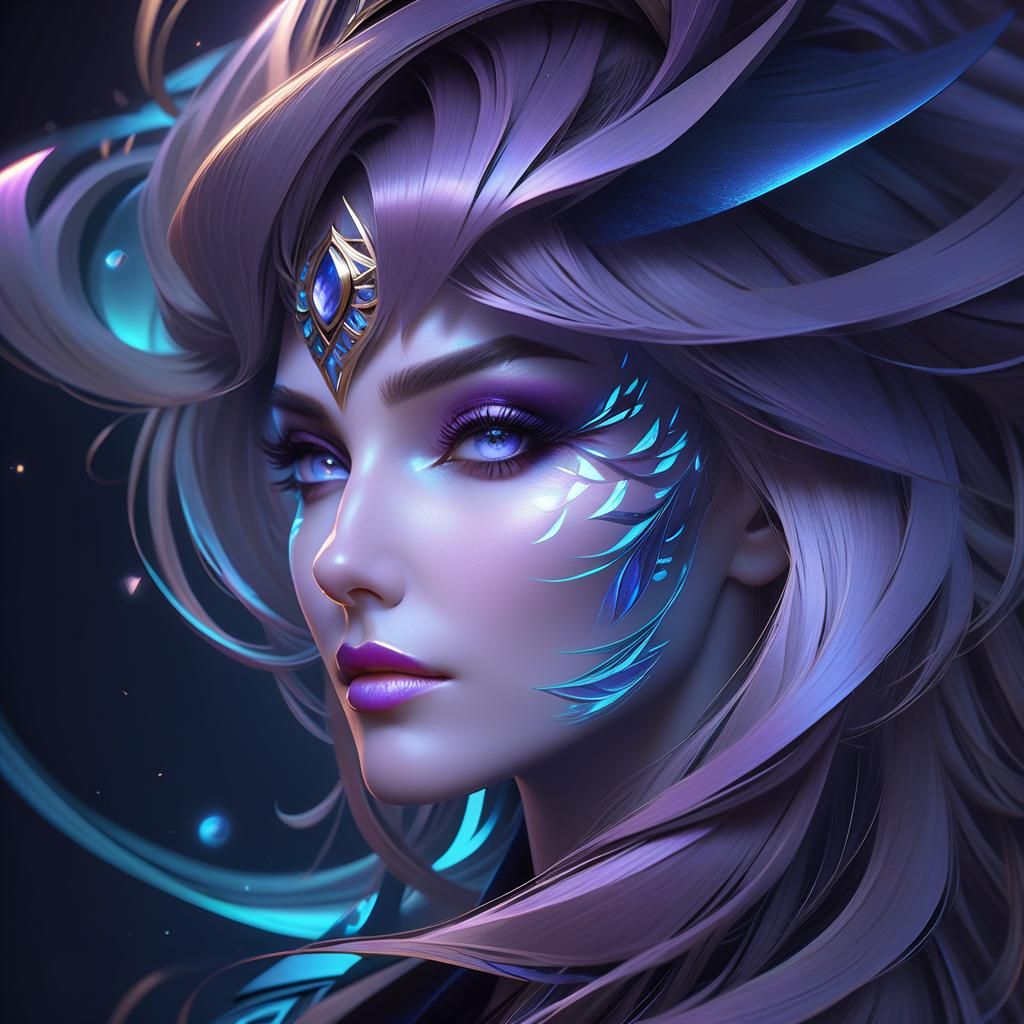 Celestial Sorceress - Ai Generated Artwork - Nightcafe Creator