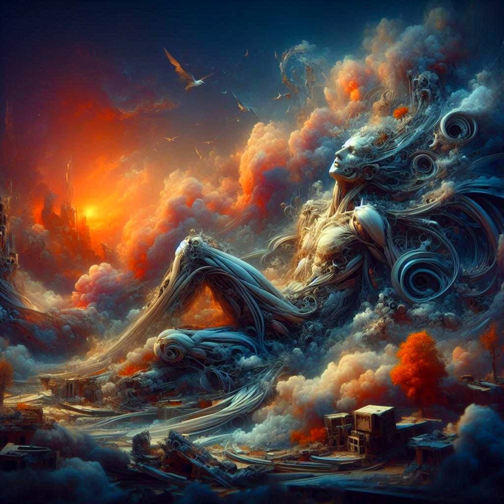 Writer mind landscape