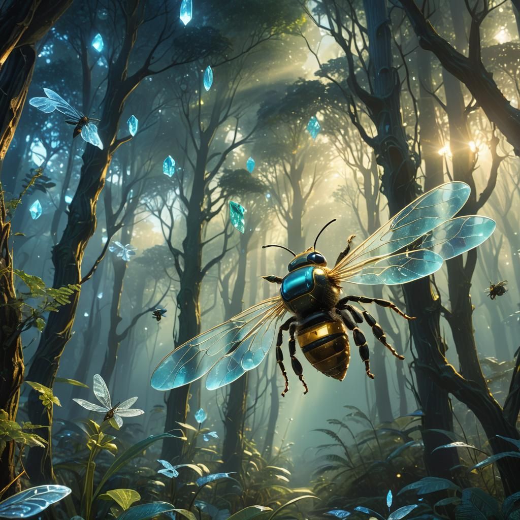a cristal bee