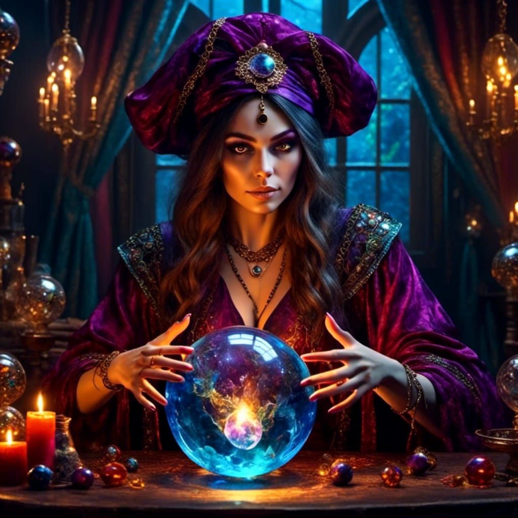 Fortune Teller AI Generated Artwork NightCafe Creator