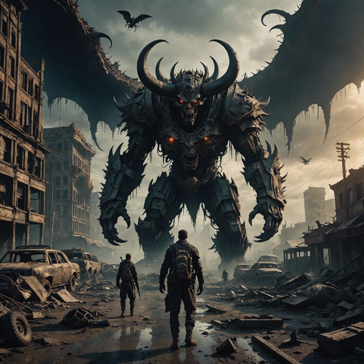 Only man can face his demons