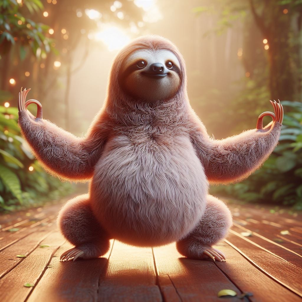 Sloth yoga