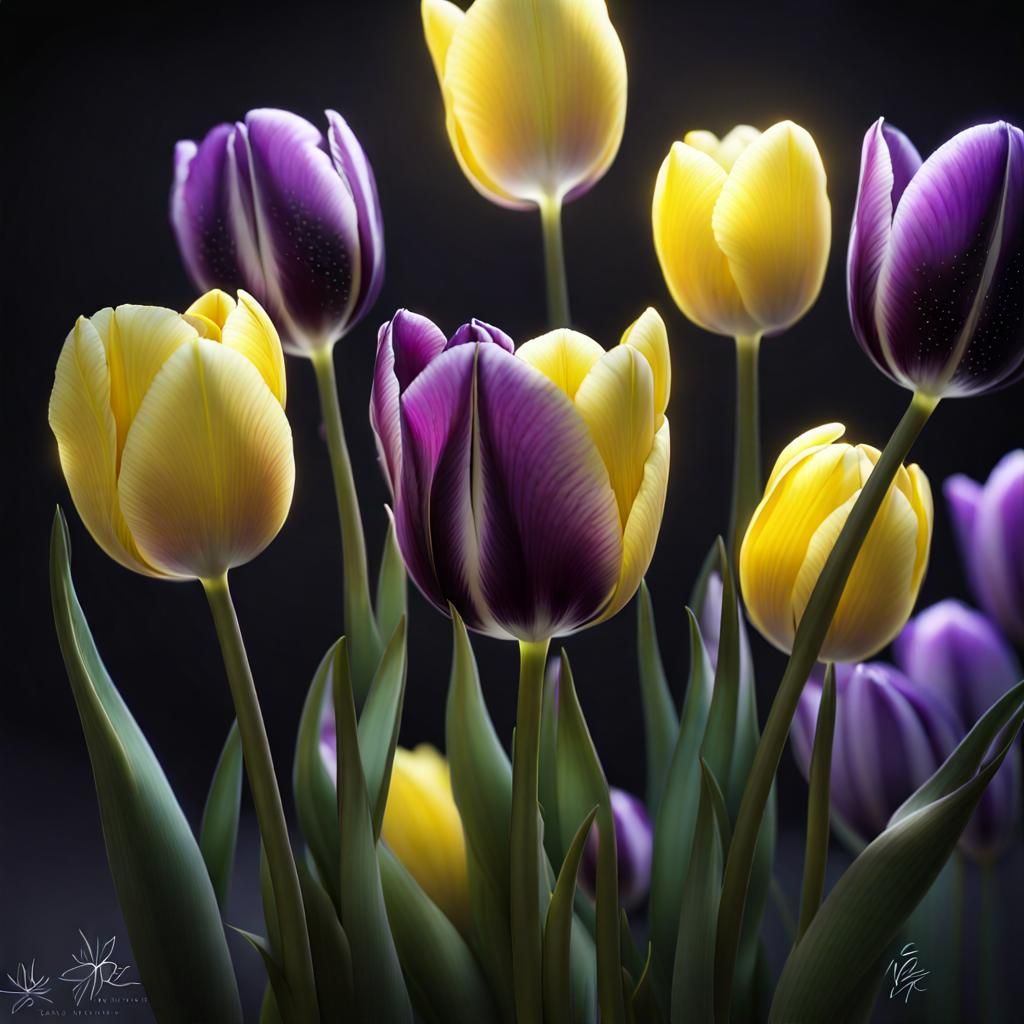 Intersex tulips - AI Generated Artwork - NightCafe Creator