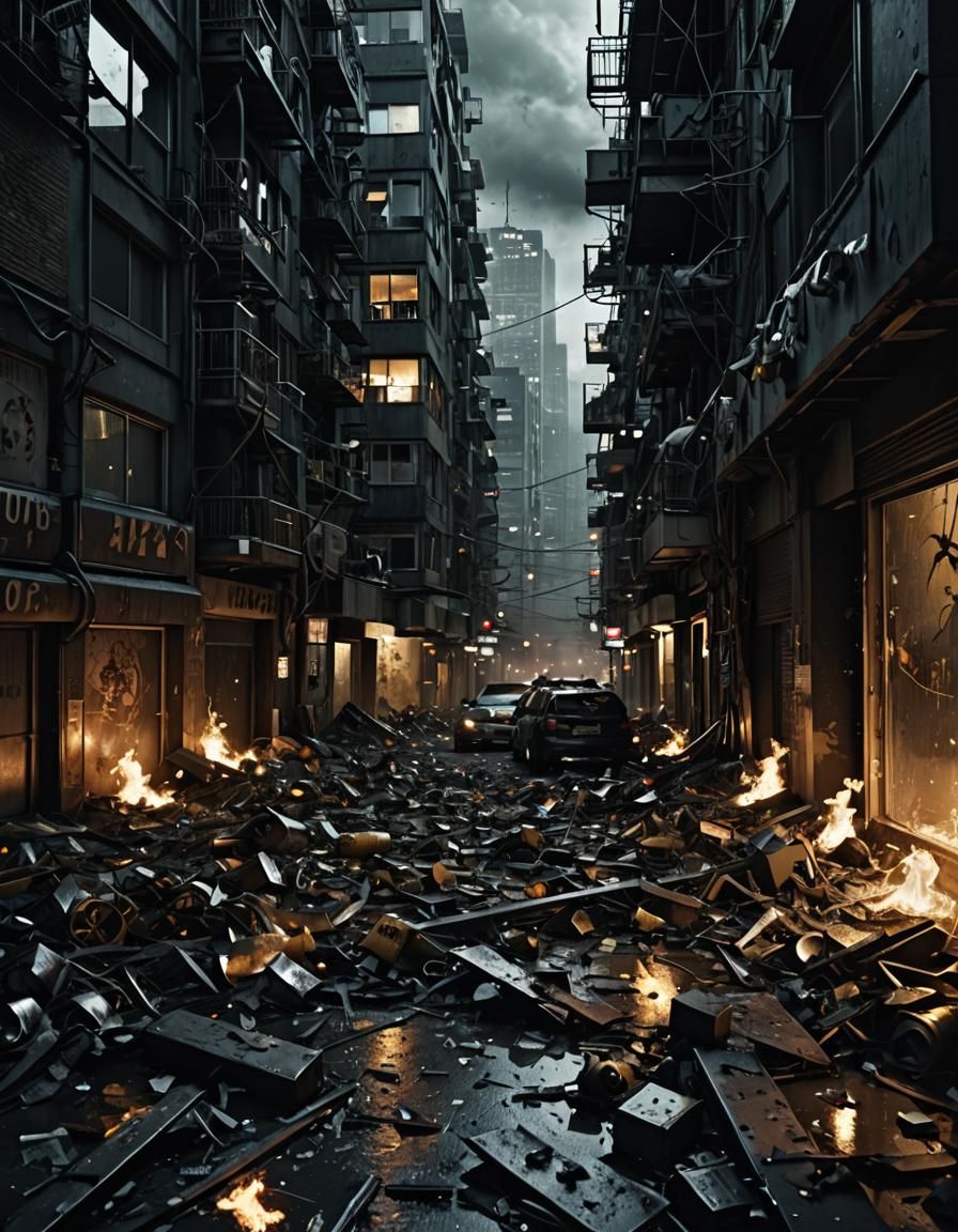 Chaotic Biohazard City!  by @Chris