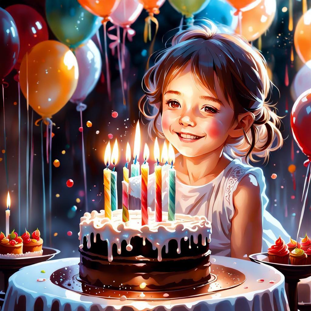 Birthday Glow  by @Ruby_Riot