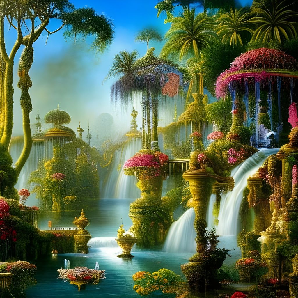 Water Garden - AI Generated Artwork - NightCafe Creator