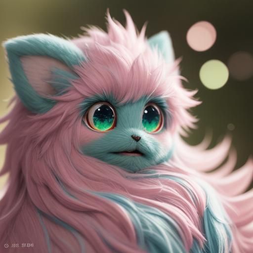 Alien Spider, Adorably Cute Alien Spider, high Definition, high resolution, finely detailed, focused, fluffy, furry, cute, adorable, By arti...