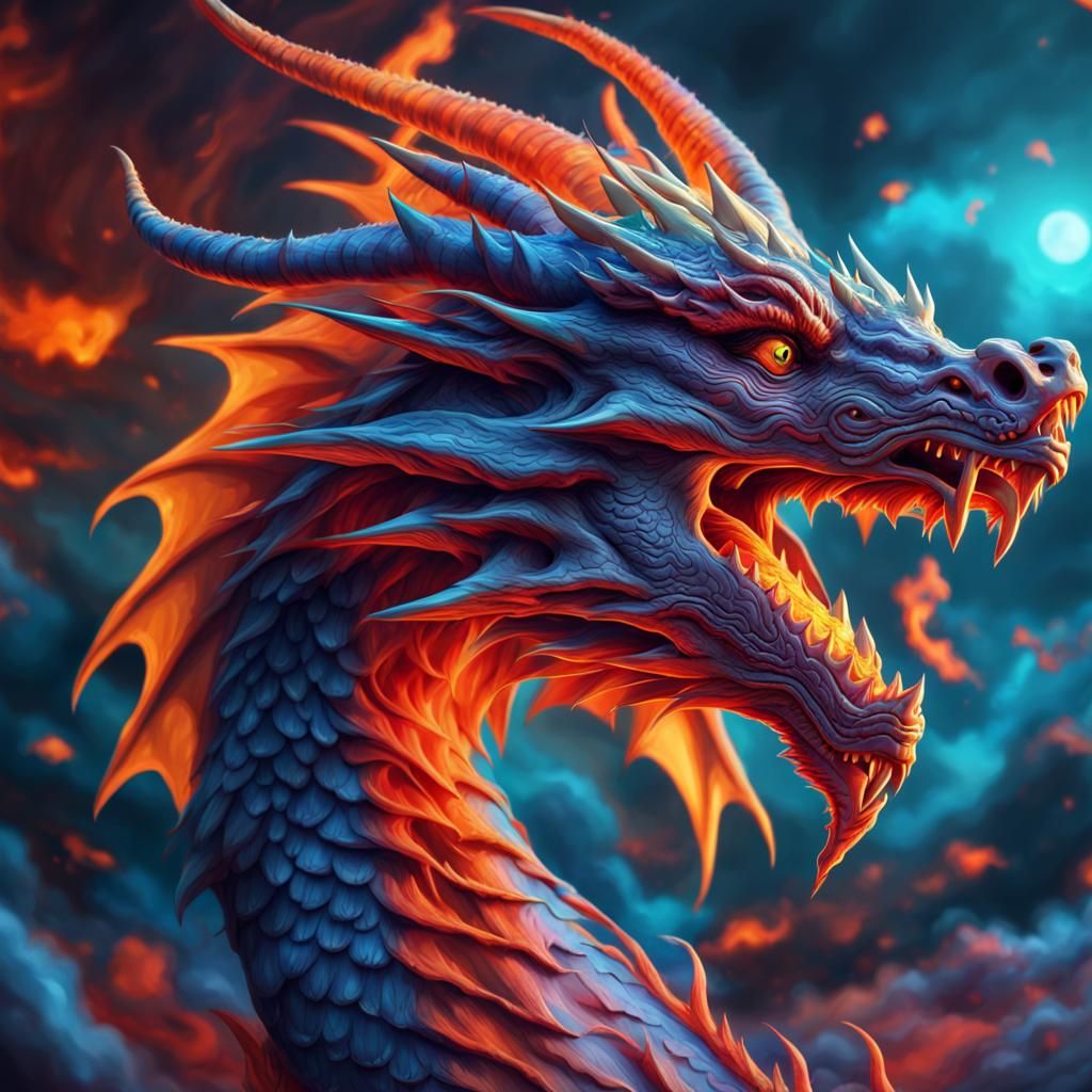 8K 3D dragon - AI Generated Artwork - NightCafe Creator