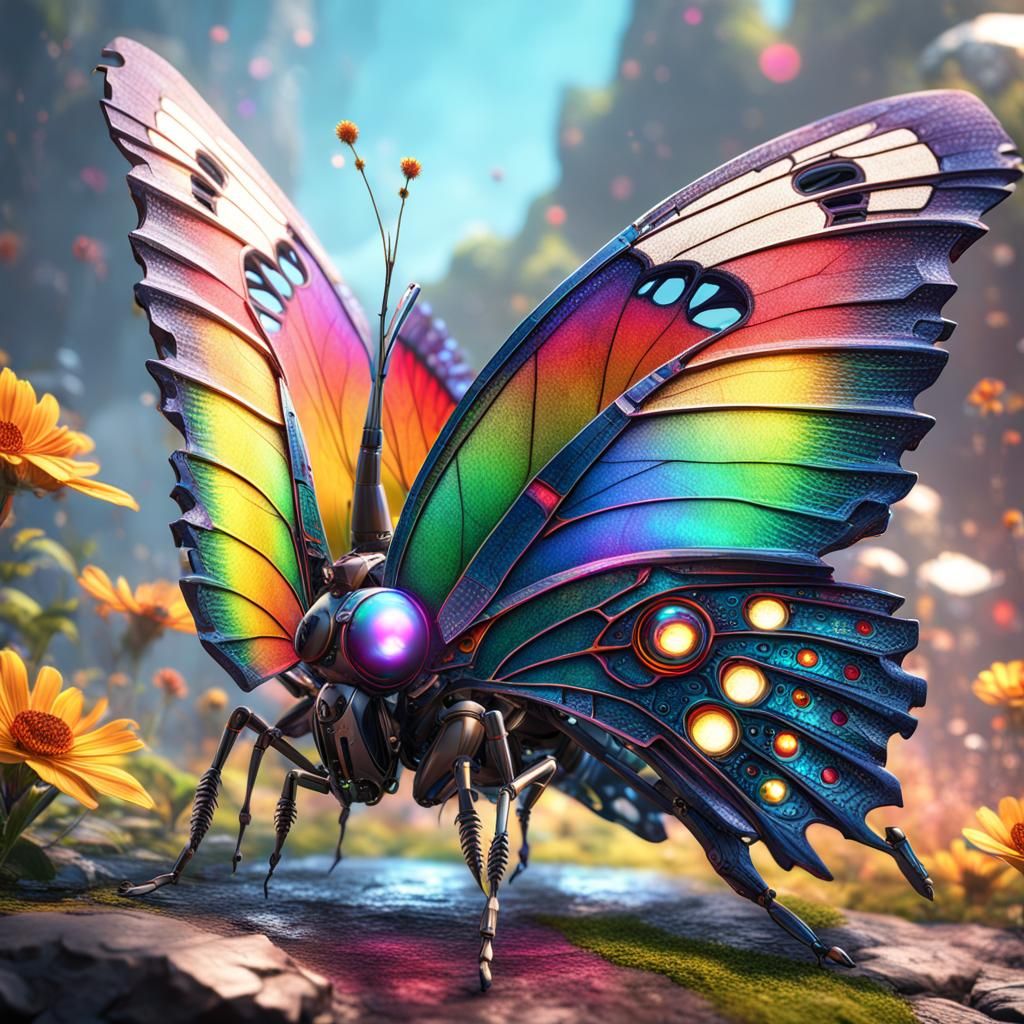 Robotic Butterfly   by @Alia-ChaLing