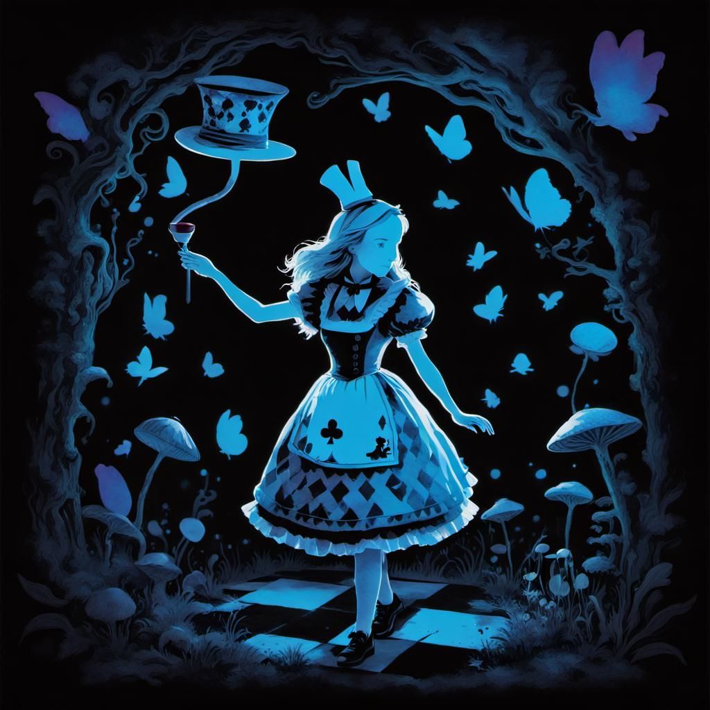 Alice in Wonderland - AI Generated Artwork - NightCafe Creator