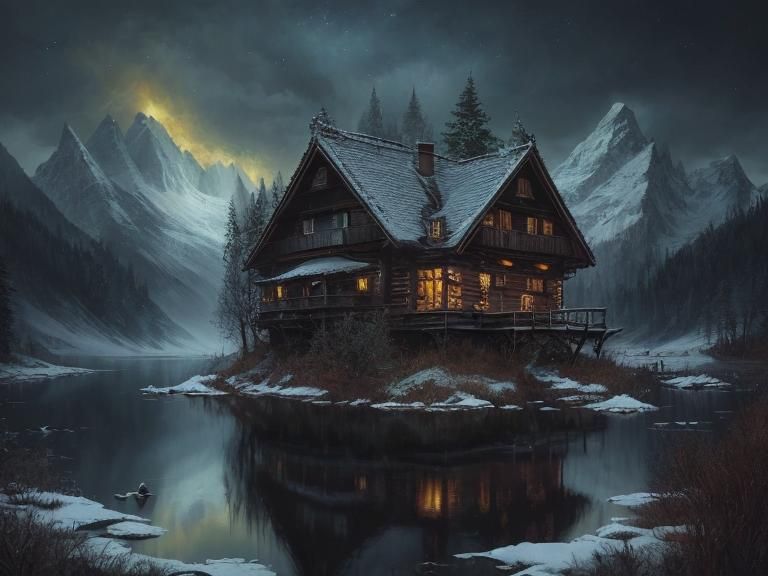 cabin in the alps