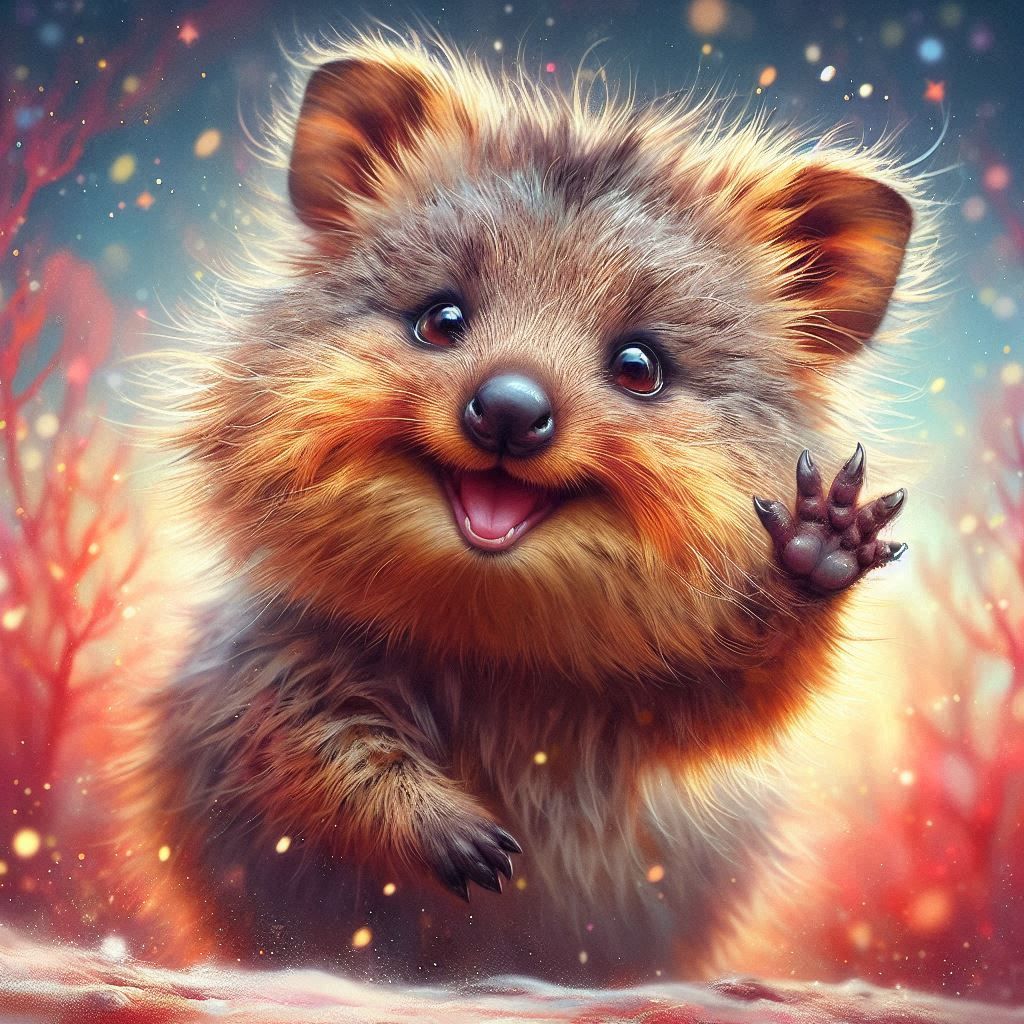 Quokka says '' Hi ! "' 😃