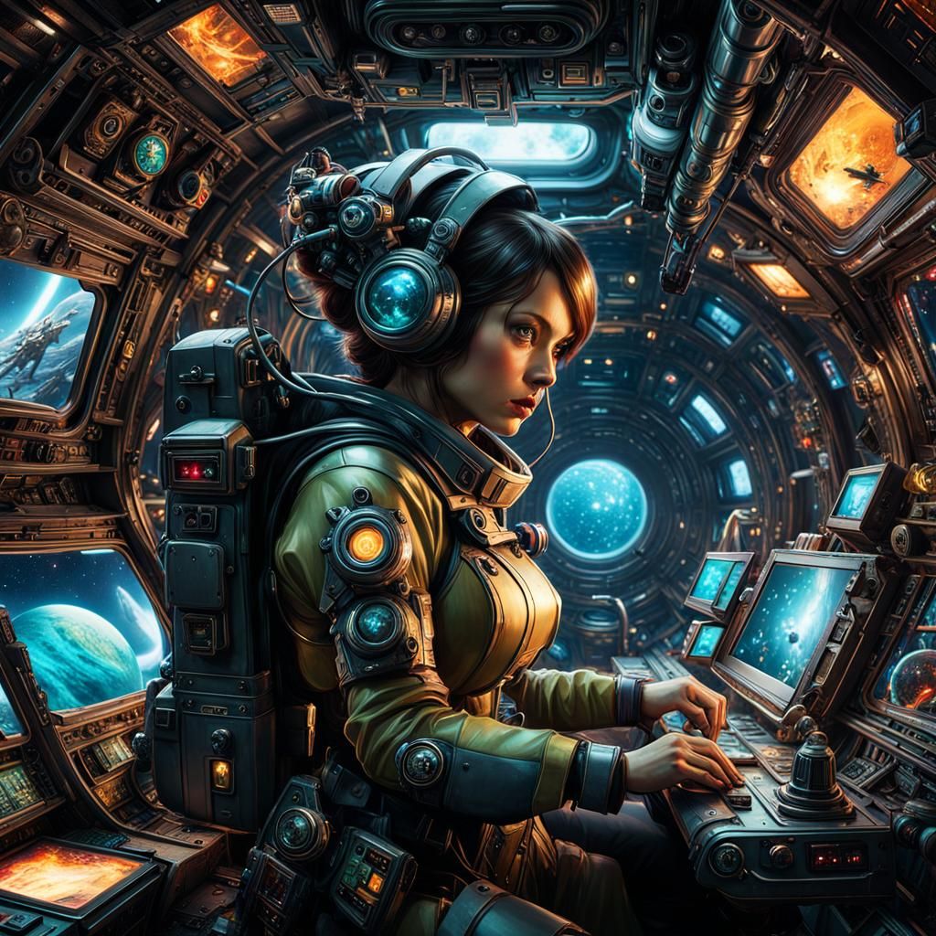 life on a spaceship  by @Ratso