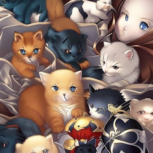 cat lady cuddles