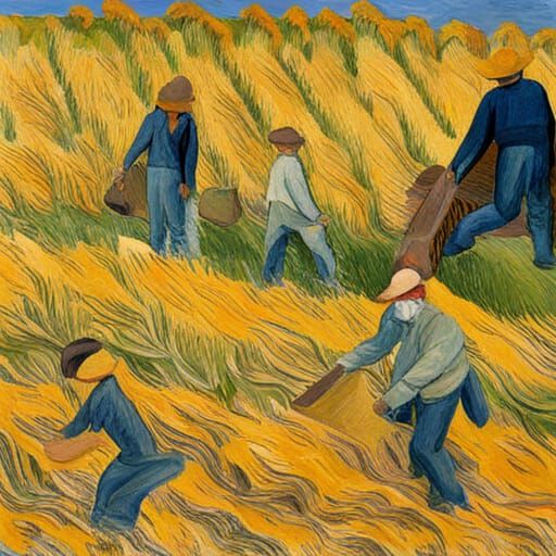 Harvesting Van Gogh post-impressionism