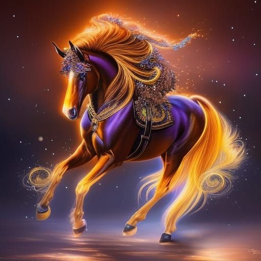 Horse - AI Generated Artwork - NightCafe Creator