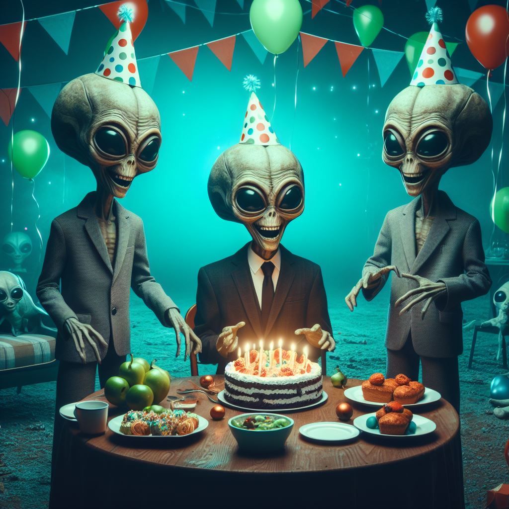 The office gang pulling off a "surprise" party