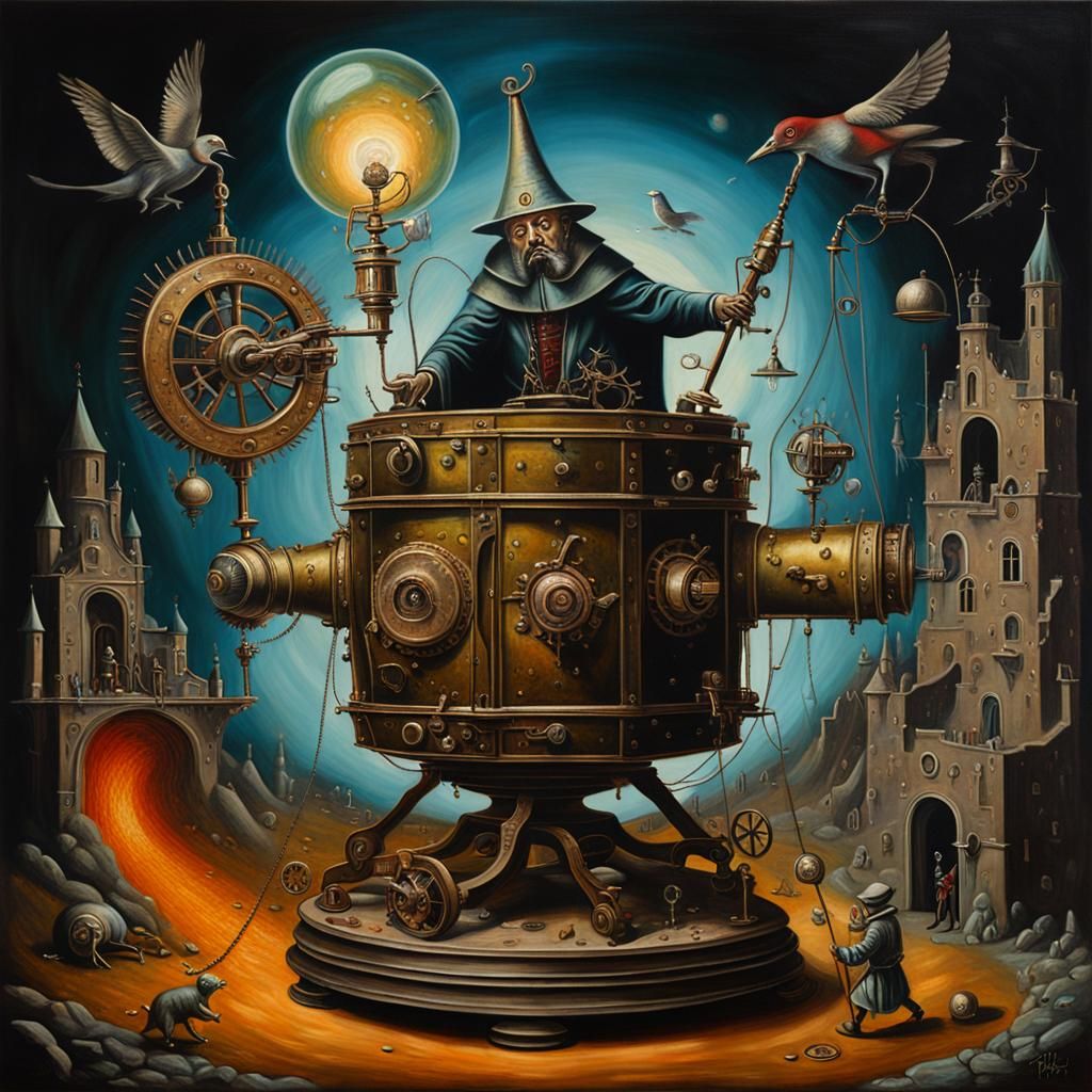 Surreal mechanical dystopia