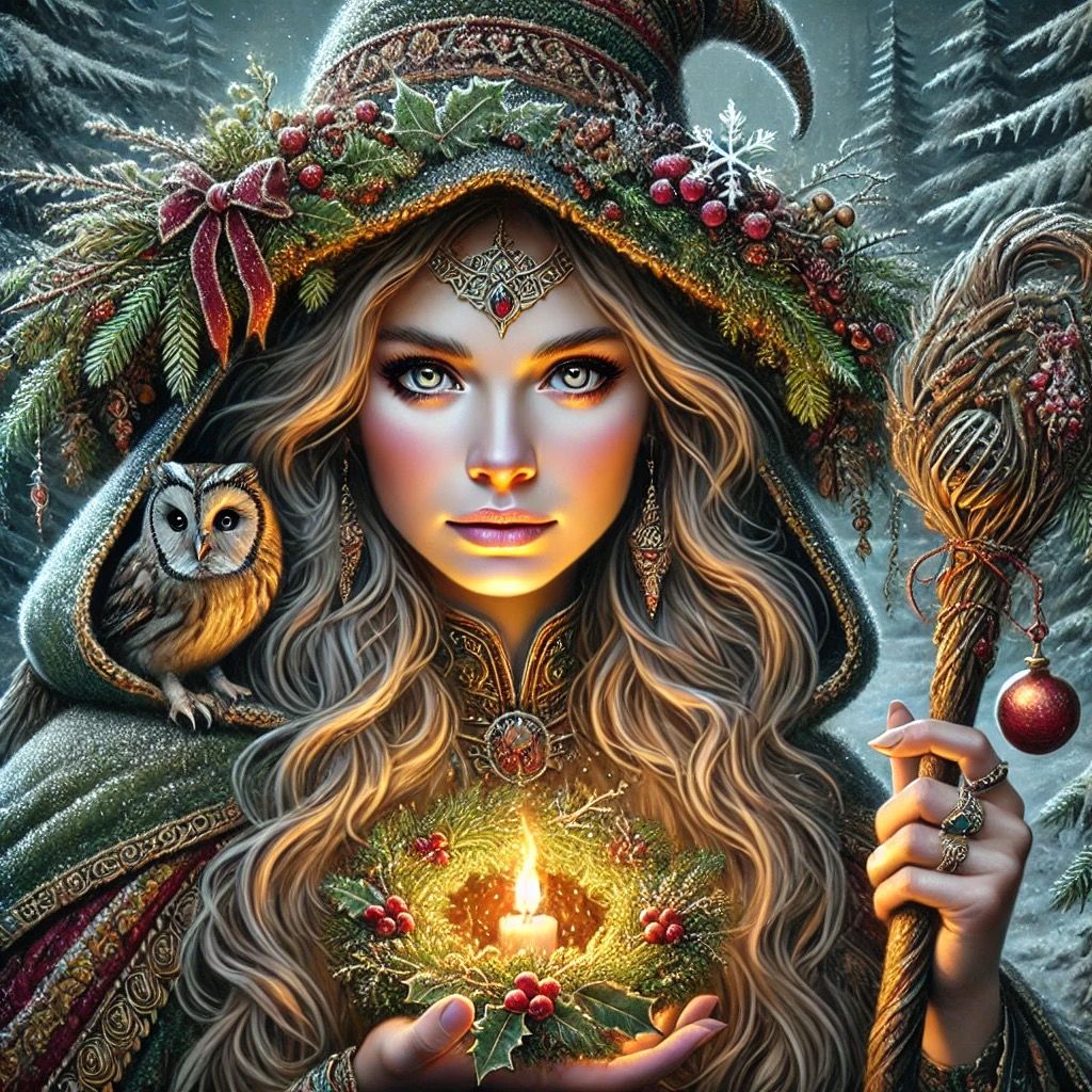 Yule Time Witch  by @BetaPrime