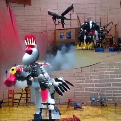 A giant murderous robot chicken