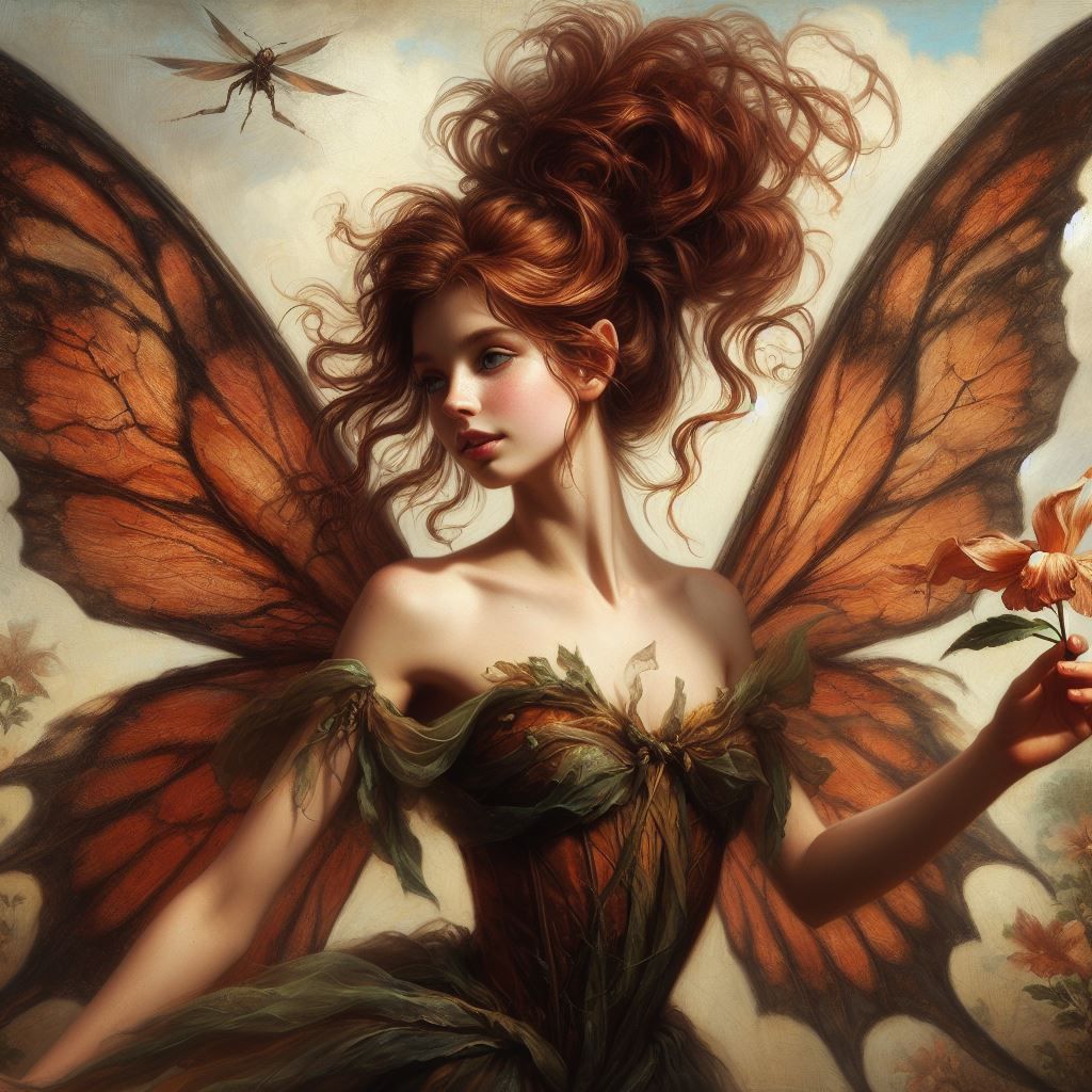 Autumn Fairy and Bug