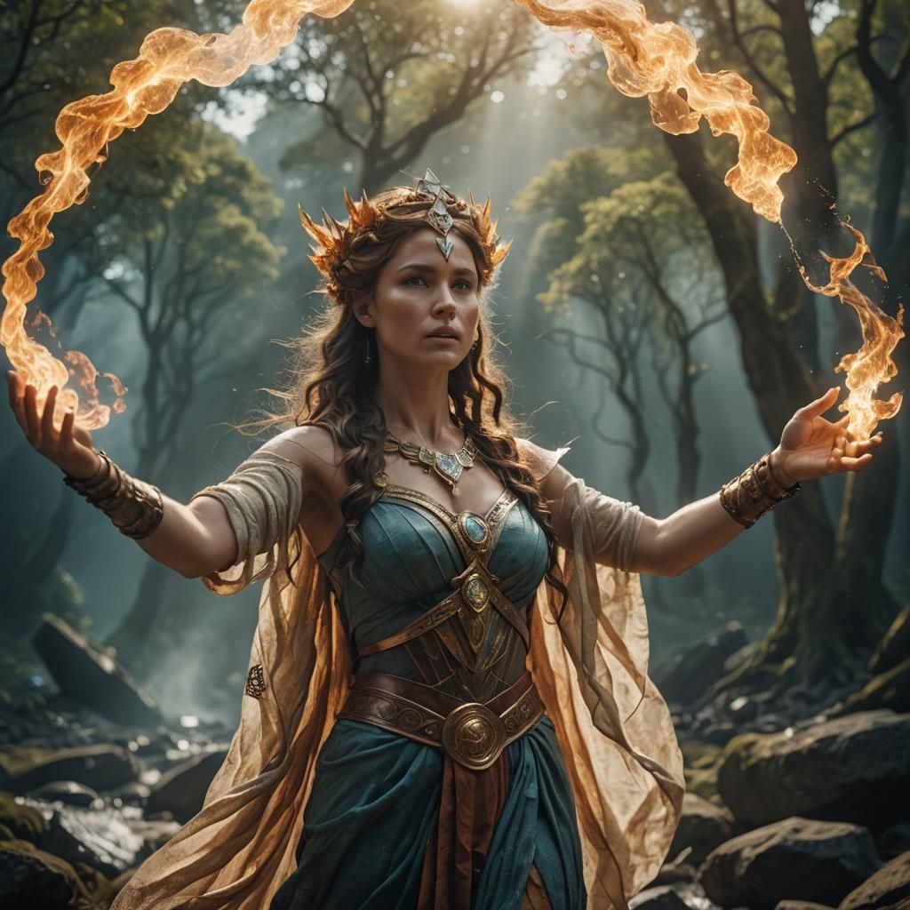 Goddess of the Elements  by @3E