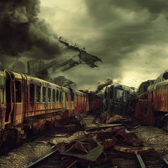 Abandoned Train  by @Eighth Jackal