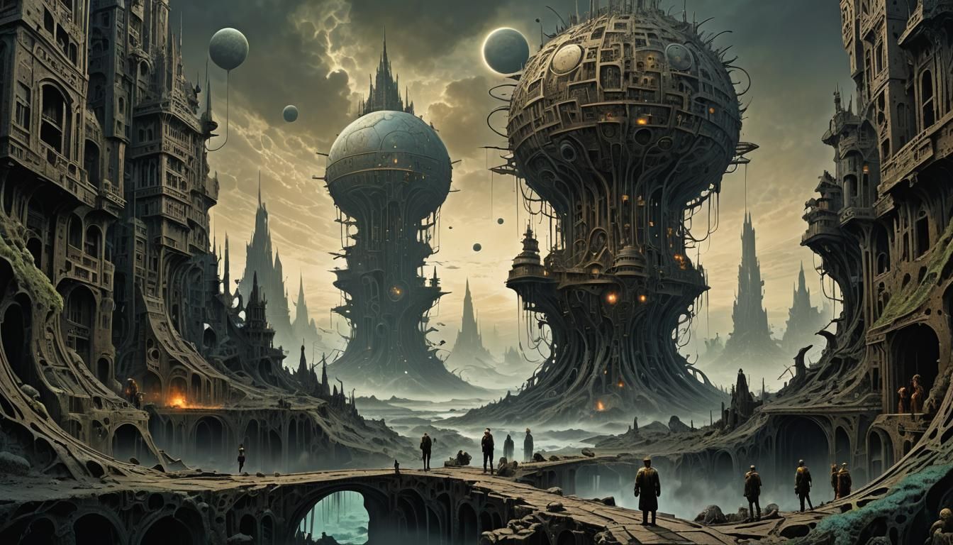 (AETHER - Density & Time:1.5) / epic futuristic dystopian sc...