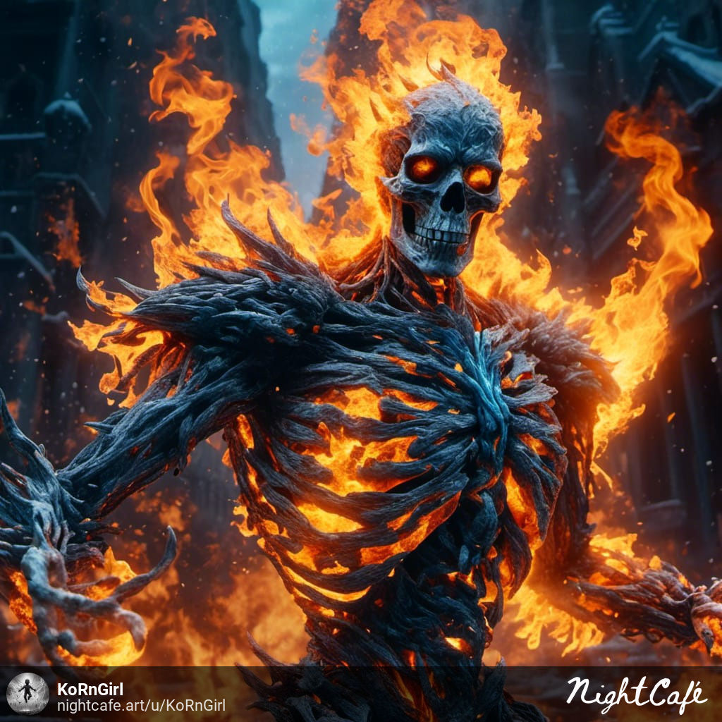 Fire Skeleton
