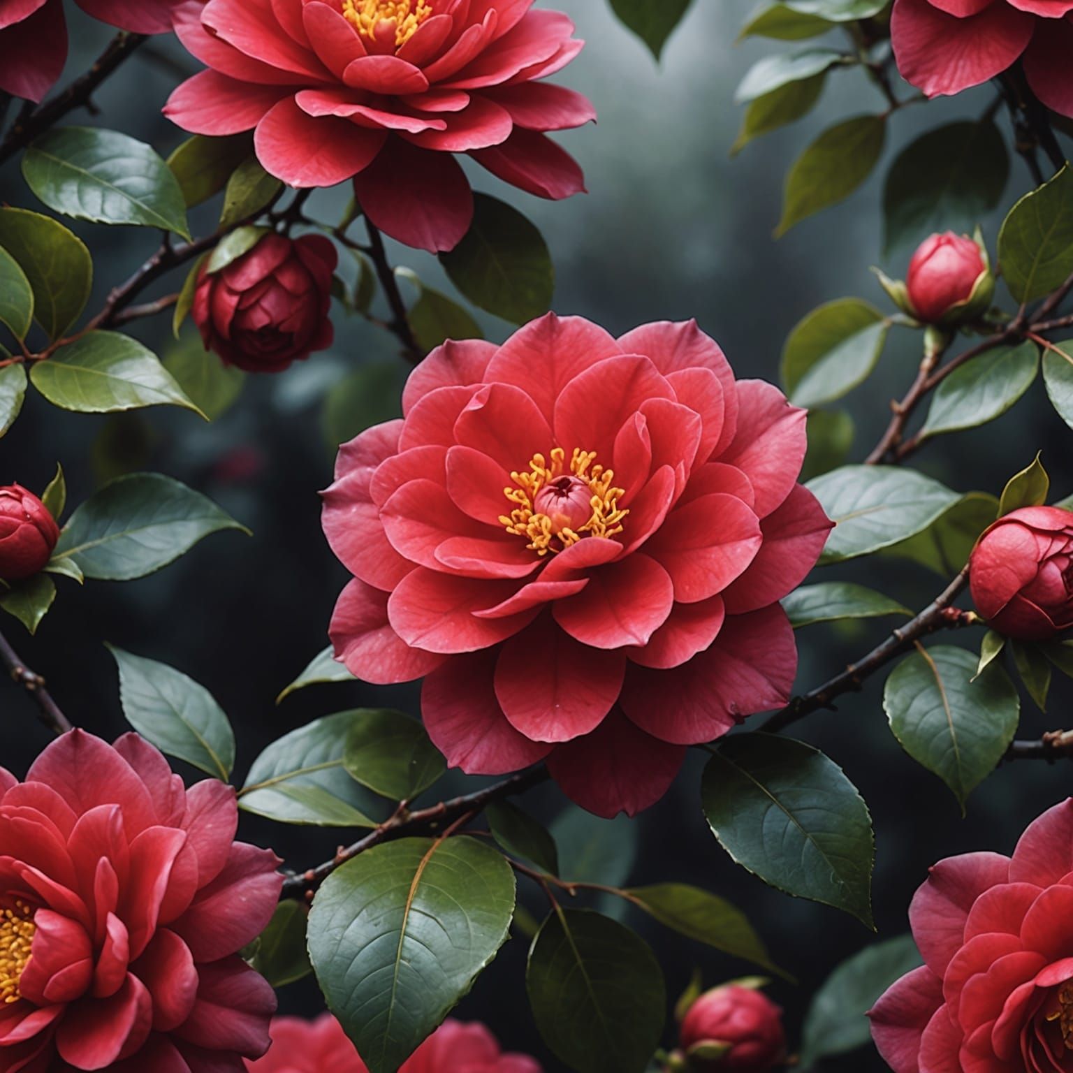 Middlemist's Red Camellia