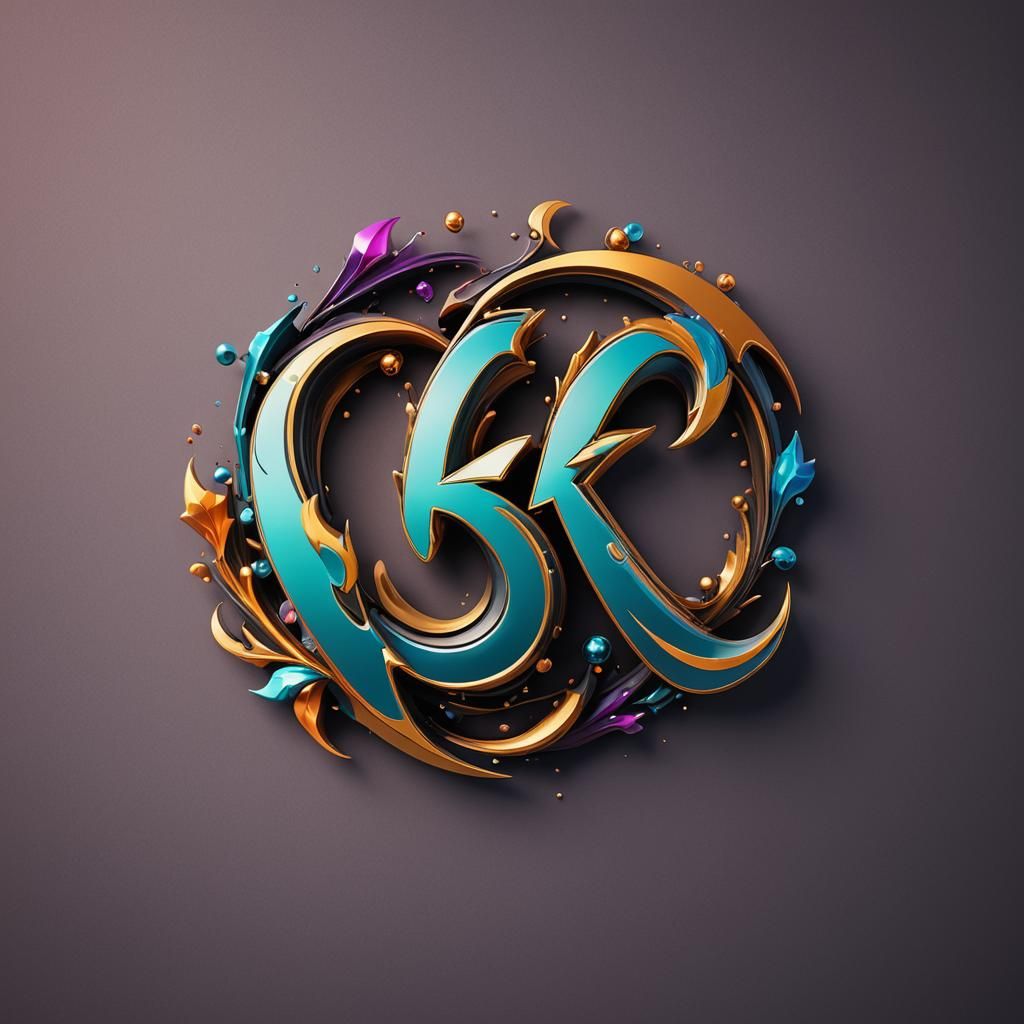 logo For a company with the name CK Signs, Modern 3D logo