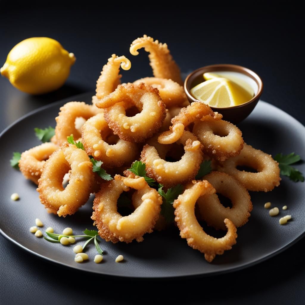 Calamari - not everyone's cup of tea but for me, mouth-watering and tasty!  by @undefined