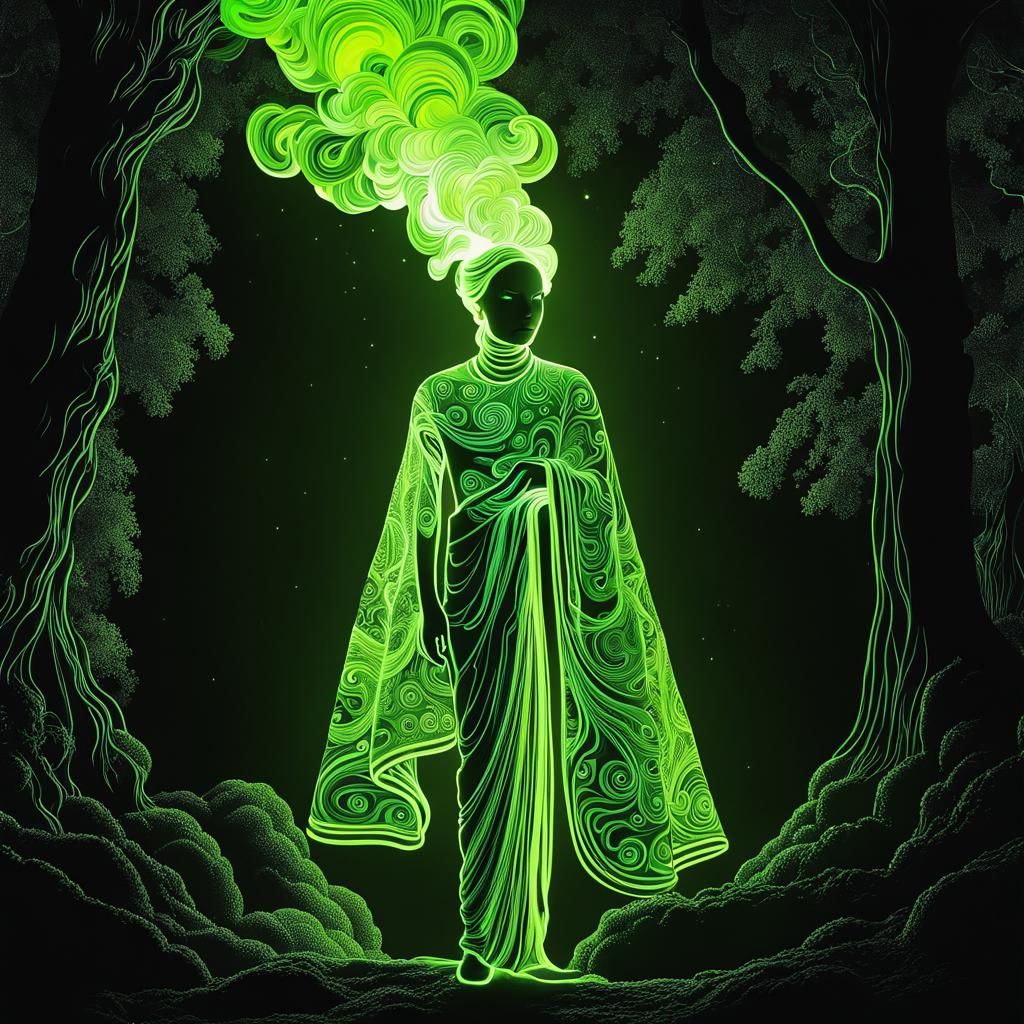 Goddess of the Northern Lights  by @MoonWolf