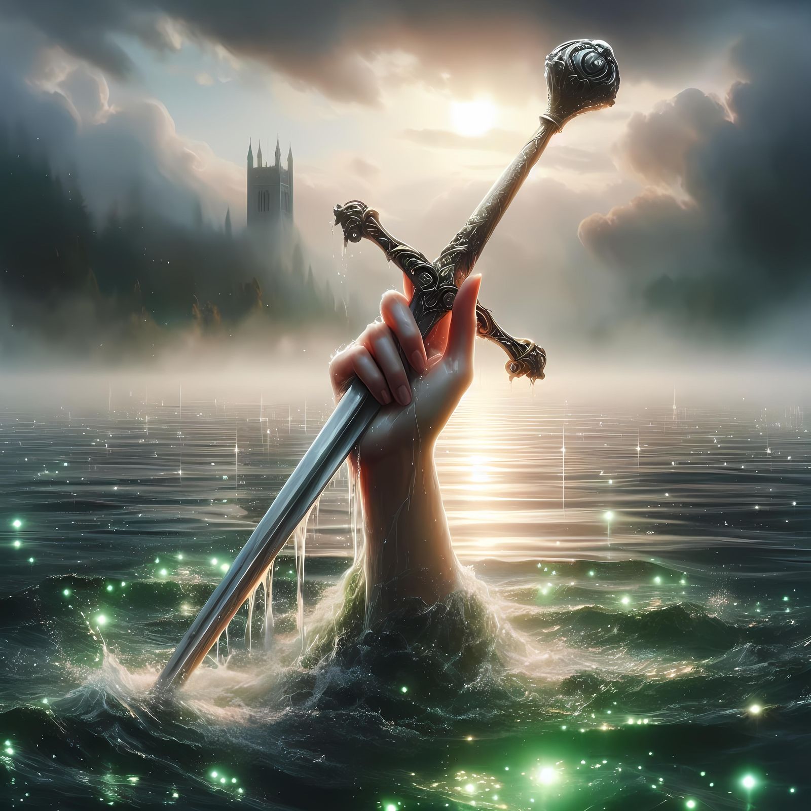 Lady Of The Lake, Excalibur Rising   by @Bruno Camadini