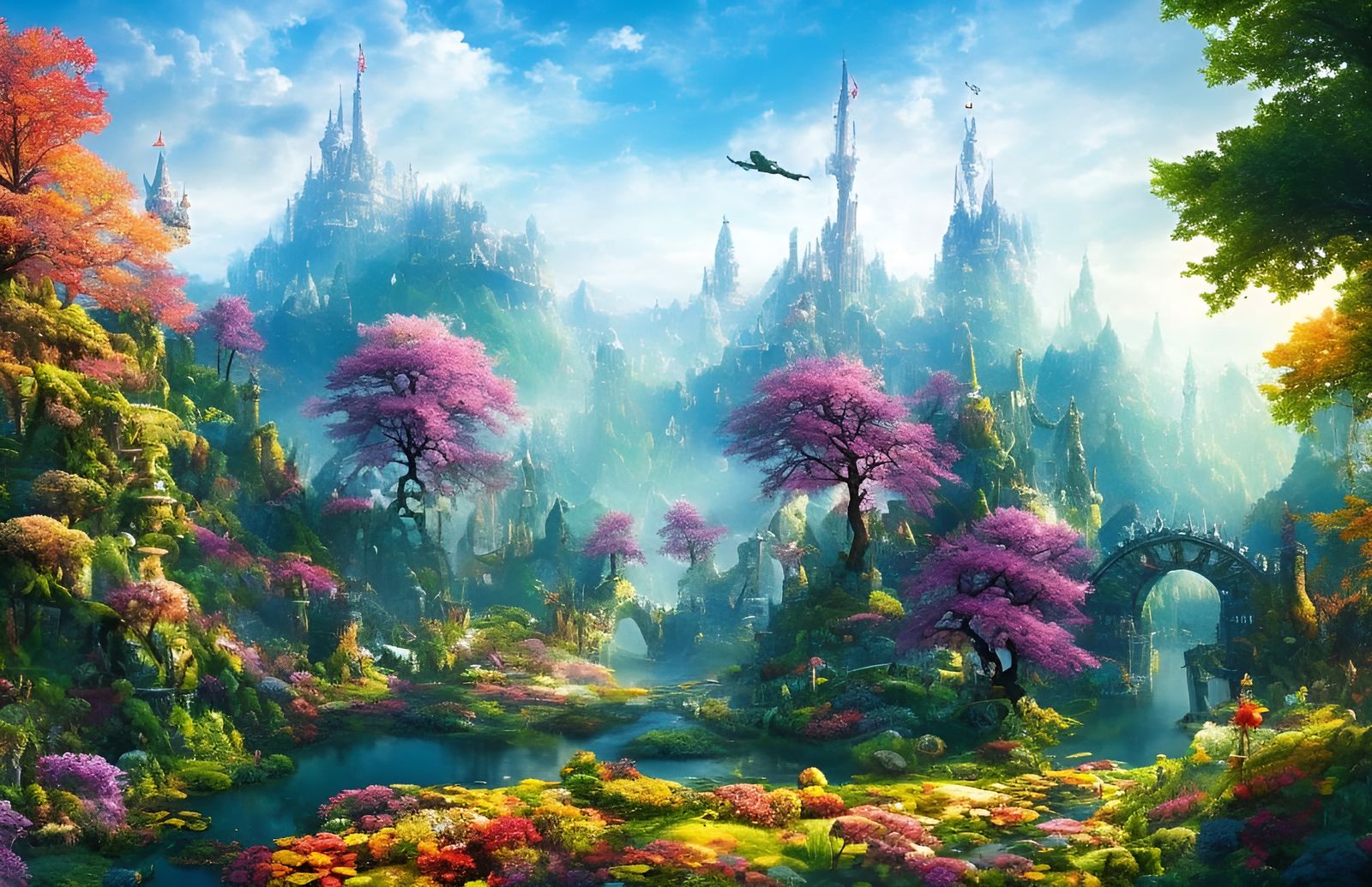 Fairy Lands - AI Generated Artwork - NightCafe Creator