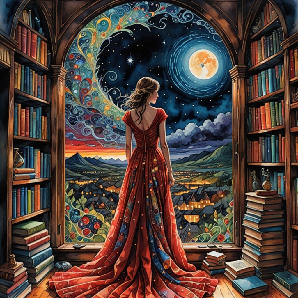 When I read books, I open a gate to my night dreams
