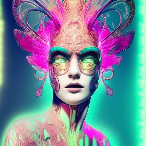 THE NEON WITCHES - AI Generated Artwork - NightCafe Creator