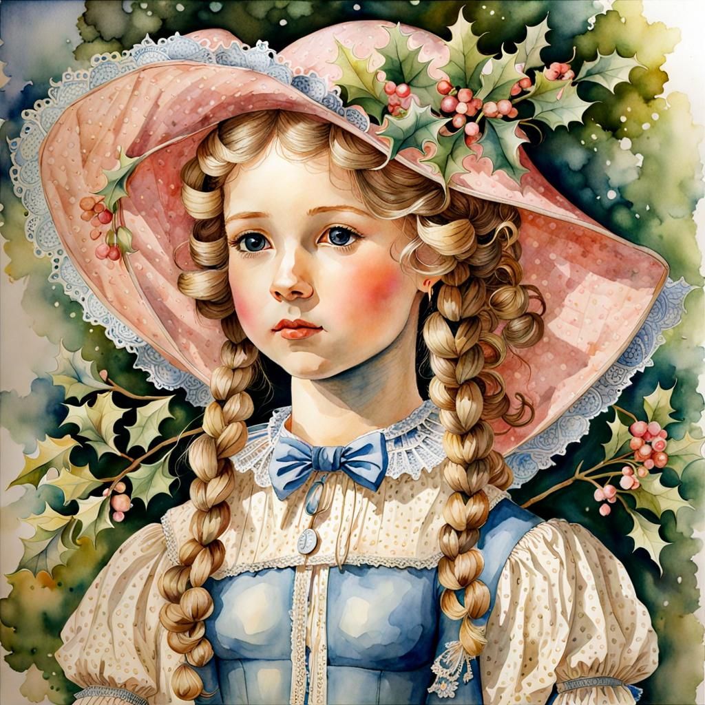 Vintage Prairie Girl - Ai Generated Artwork - Nightcafe Creator