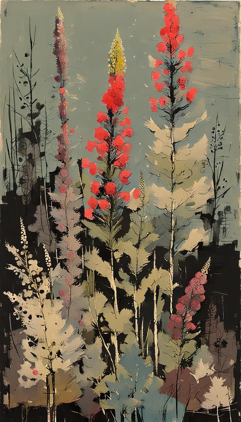 At the nursery, snapdragons - ii