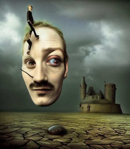 Surreal Dreamscape with Stop Motion Elements