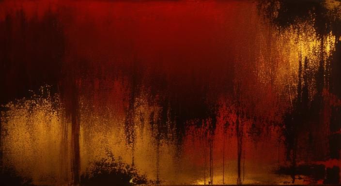 Abstract red and gold 2
