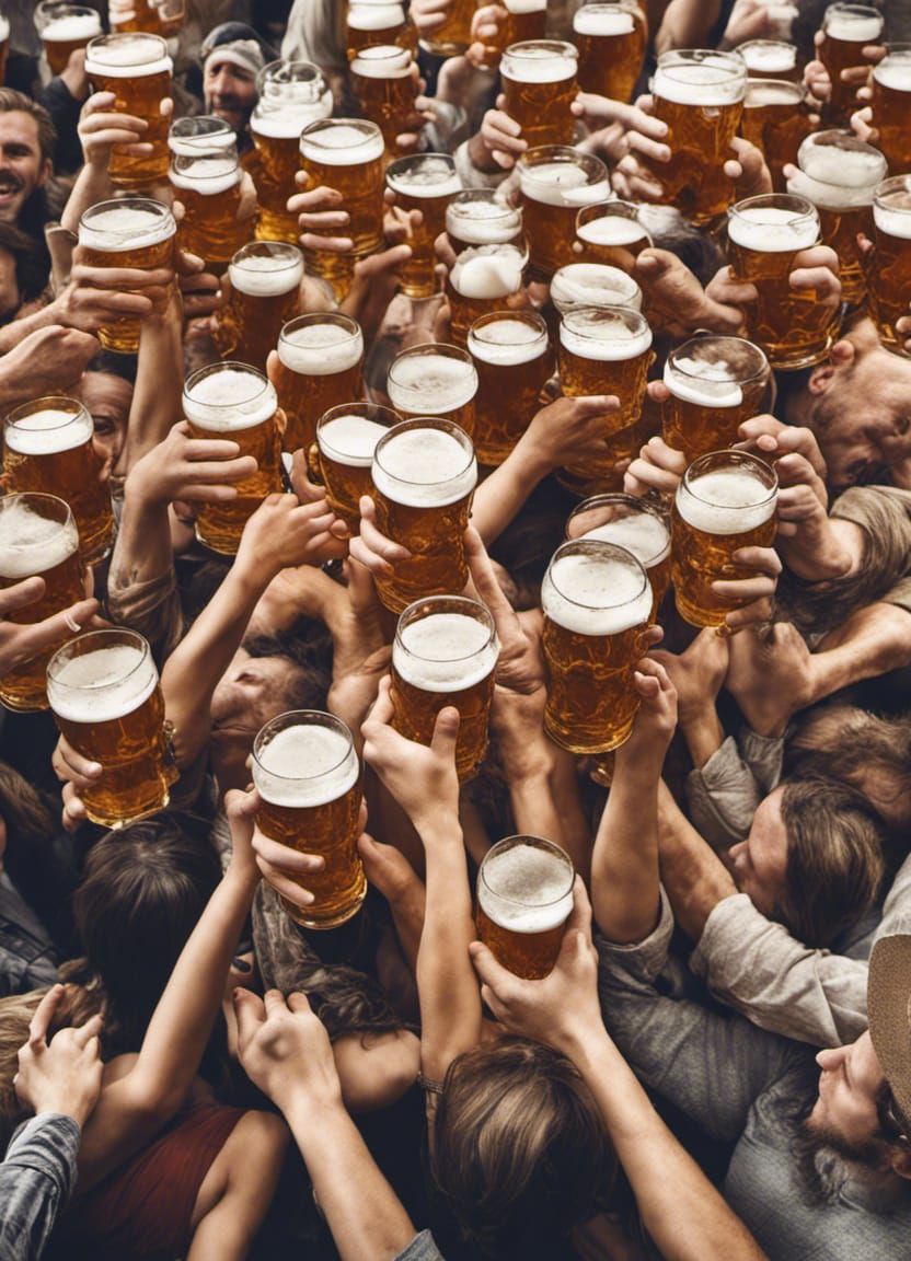 World's Biggest Toast at Oktoberfest AI Generated Artwork NightCafe