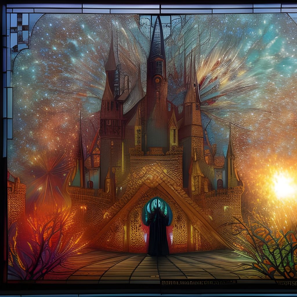Fireworks Stained Glass