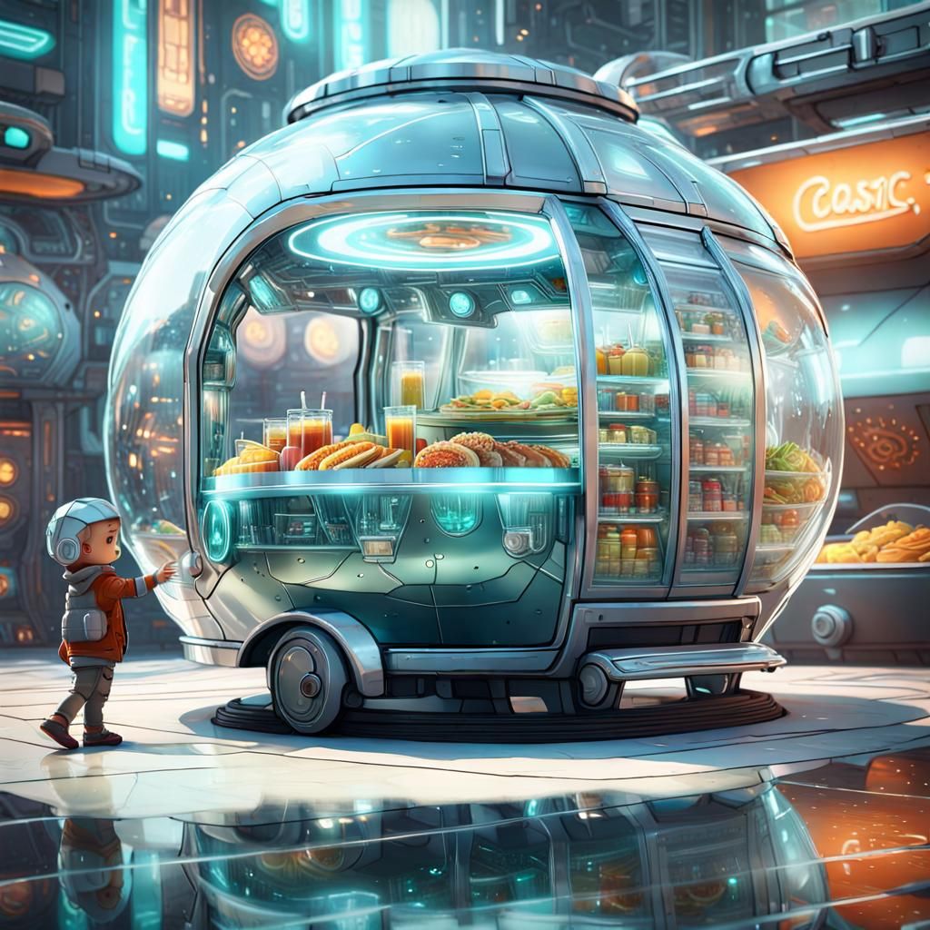 Futuristic foodtruck  by @Dayana