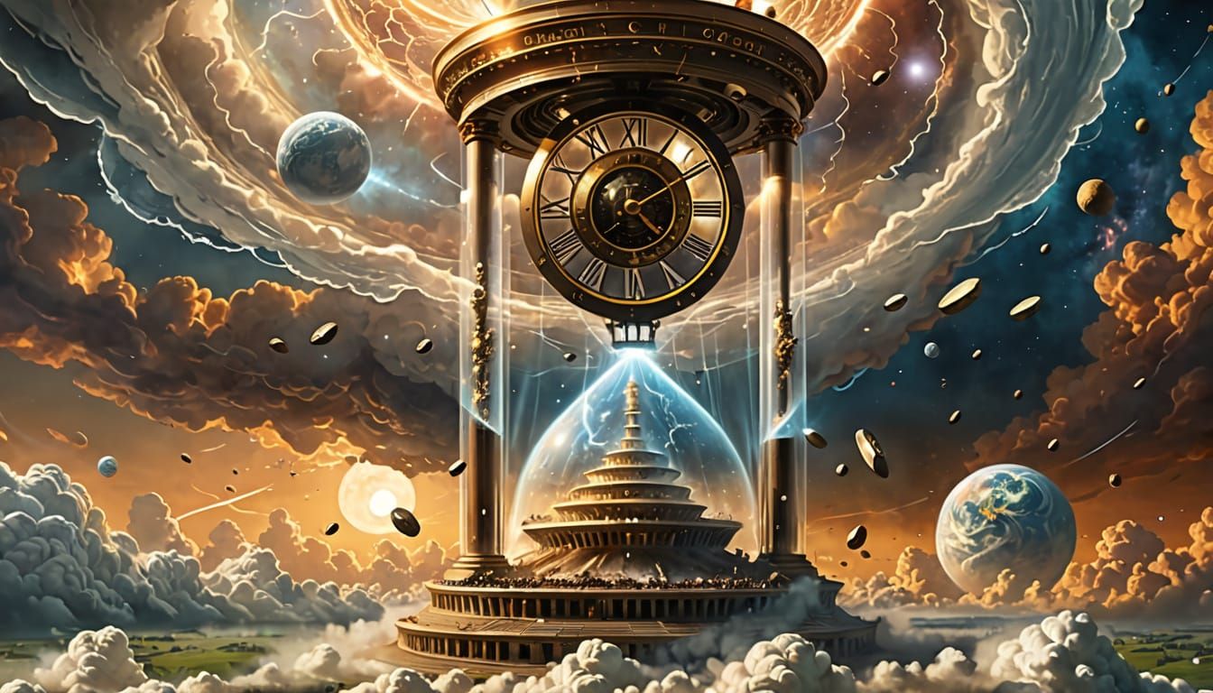 The collapse of an incredible time machine.