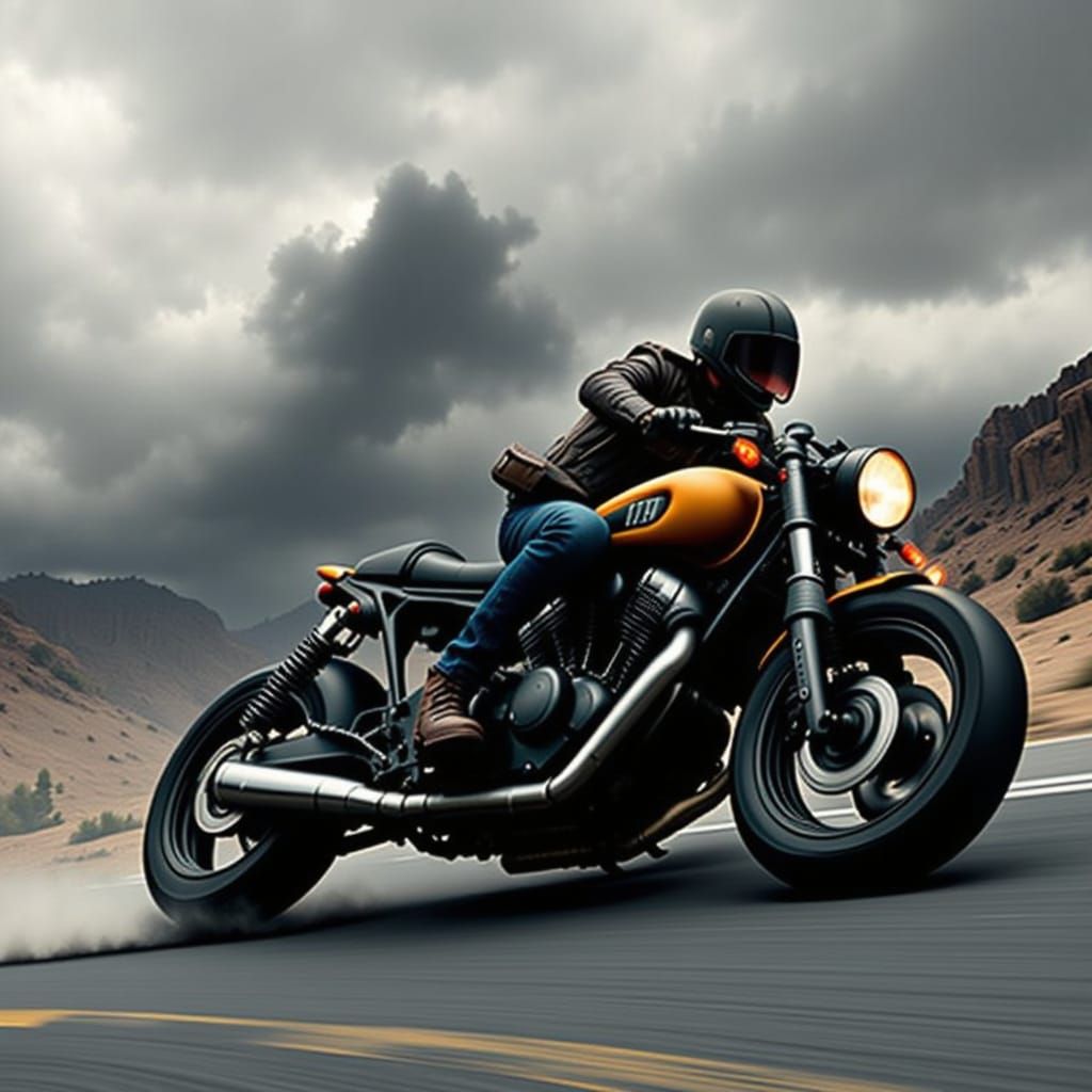 <lora:Flux Motorcycle:1.0>man riding a motorcycle