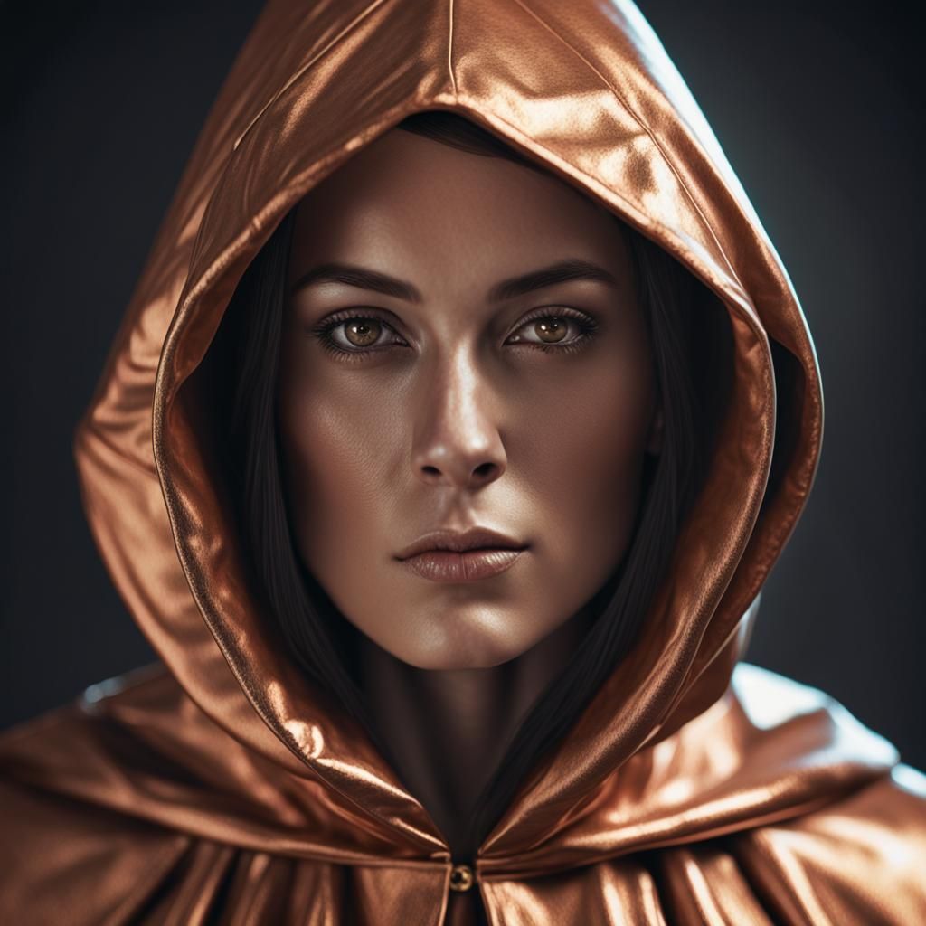 Lady in copper - AI Generated Artwork - NightCafe Creator